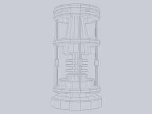 Sci fi lamp 3D Модель