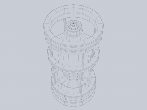 Sci fi lamp 3D Модель