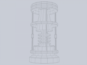 Sci fi lamp 3D Модель