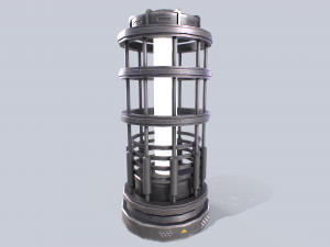 Sci fi lamp 3D मॉडल