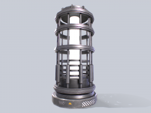 Sci fi lamp 3D Модель
