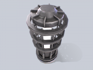 Sci fi lamp 3D Модель