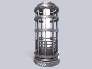 Sci fi lamp 3D Модель