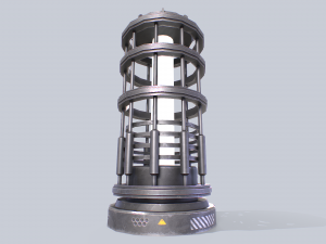 Sci fi lamp 3D Модель