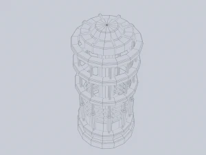 Lampe de science-fiction Modèle 3D