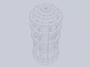Lampe de science-fiction Modèle 3D