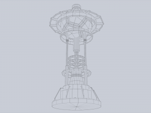 Nuclear reactor Modello 3D