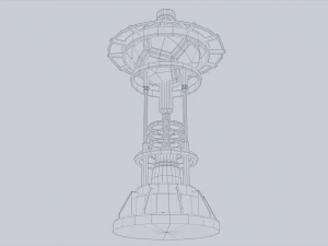 Nuclear reactor 3D Model