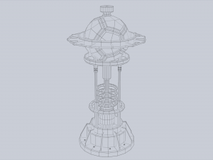 Nuclear reactor Modello 3D
