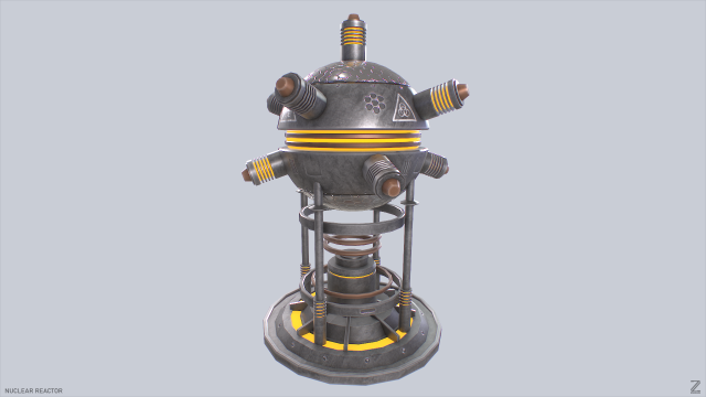 Nuclear reactor Modèle 3D .c4d .max .obj .3ds .fbx .stl .blend 