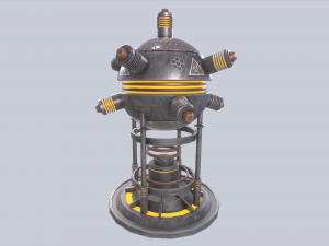 Nuclear reactor 3D-Modell