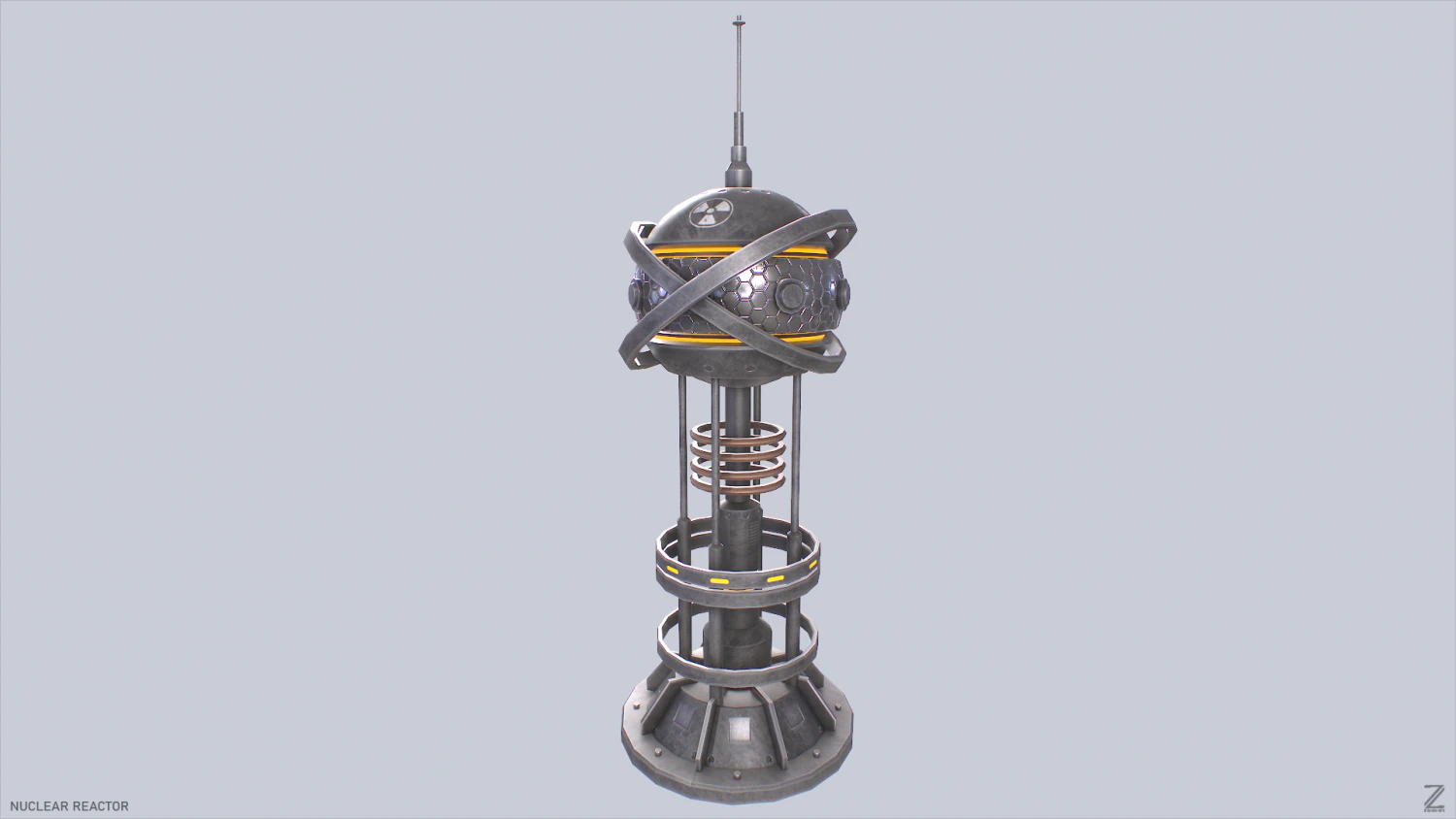 Nuclear reactor 3D Model .c4d .max .obj .3ds .fbx .stl .blend 
