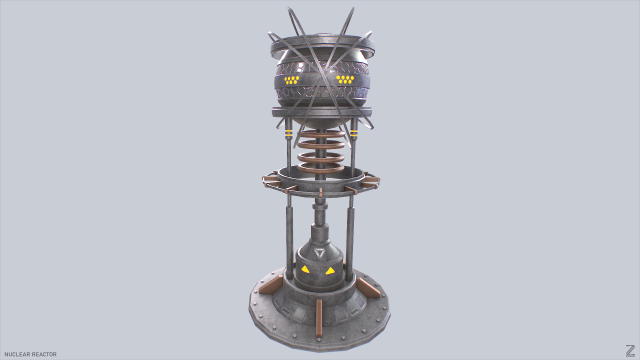 Nuclear reactor Modello 3D .c4d .max .obj .3ds .fbx .stl .blend 