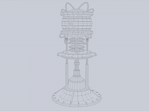 Nuclear reactor Modello 3D
