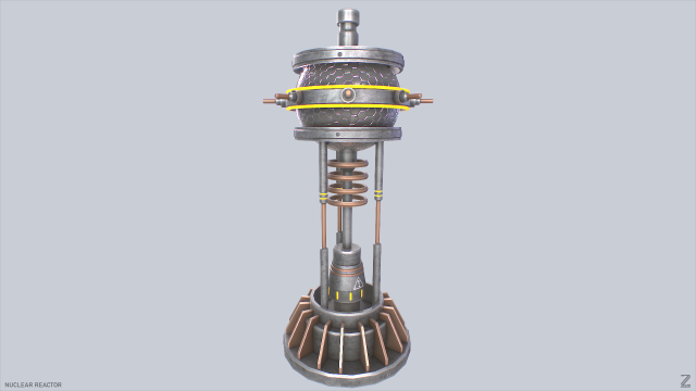 Nuclear reactor Modèle 3D .c4d .max .obj .3ds .fbx .stl .blend 
