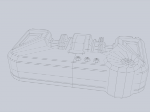 Scifi battery 3D 모델