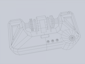 Scifi battery 3D 모델