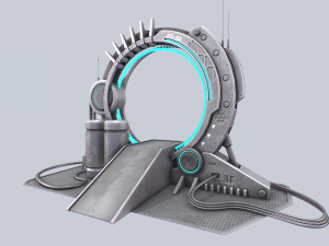 Sci fi portal 3D-Modell