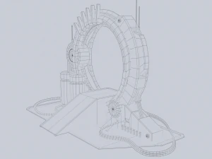 Sci fi portal 3D Model