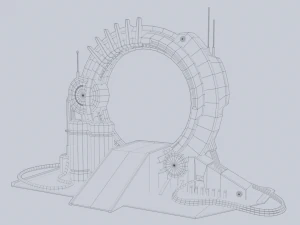 Sci fi portal 3D Model