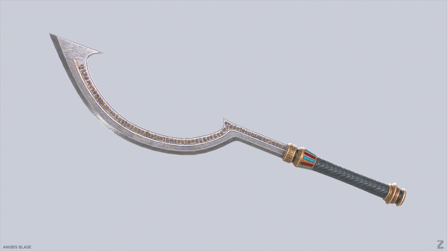 Anubis blade 3D Model .c4d .max .obj .3ds .fbx .stl .blend 