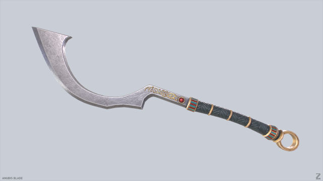 Anubis blade 3D Model .c4d .max .obj .3ds .fbx .stl .blend 