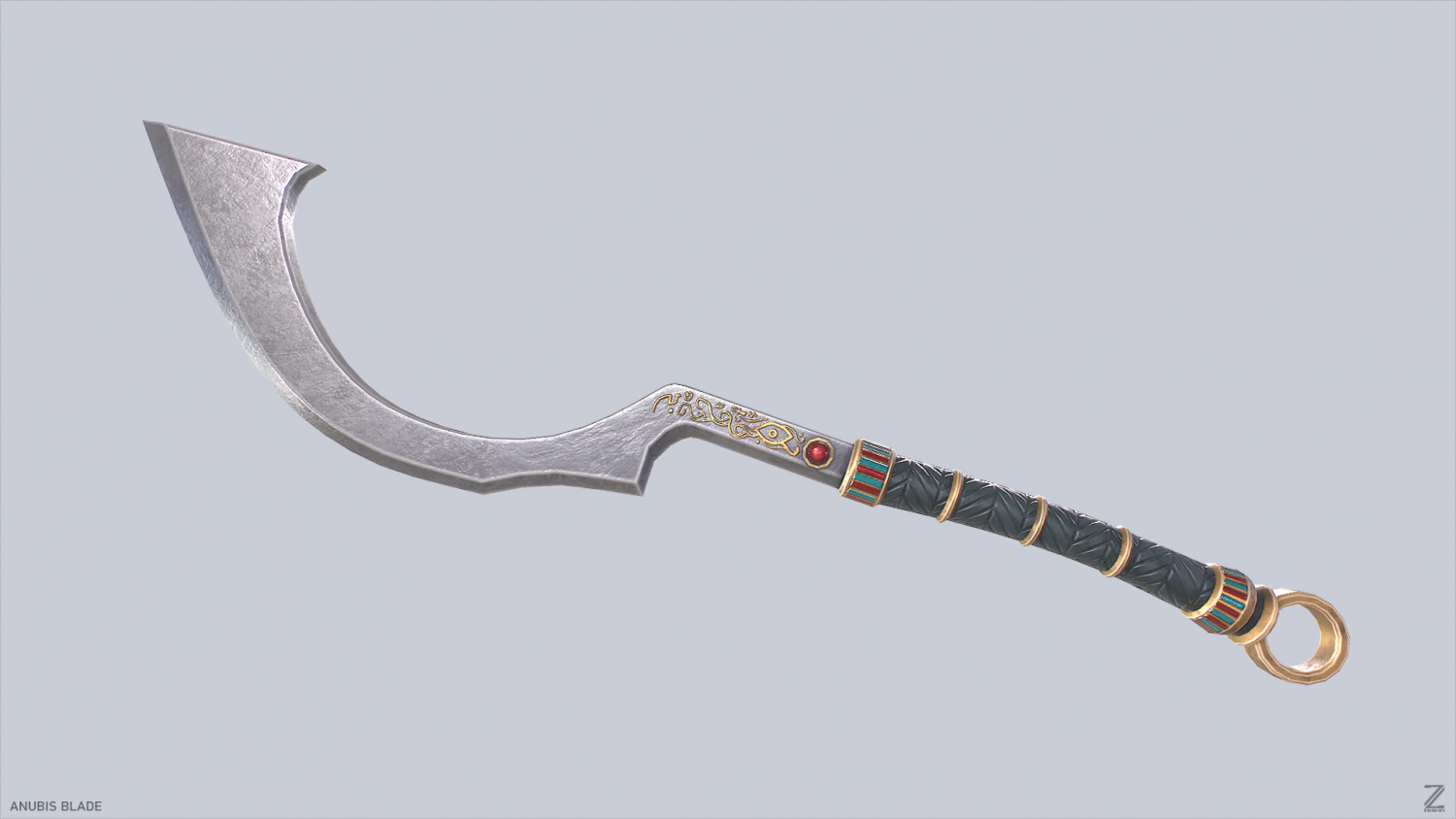 Anubis blade 3D Model .c4d .max .obj .3ds .fbx .stl .blend 