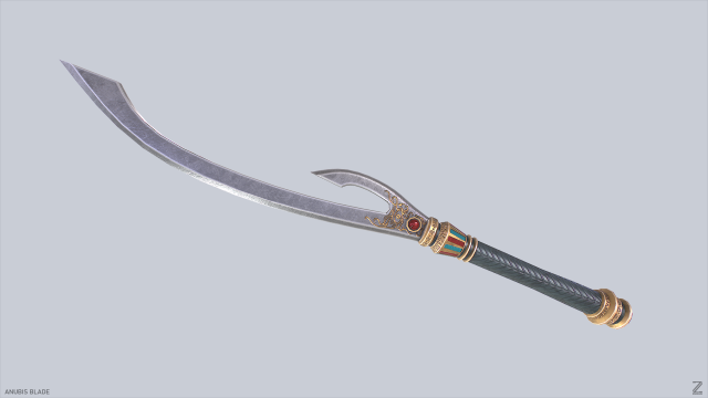 Anubis blade 3D मॉडल .c4d .max .obj .3ds .fbx .stl .blend 