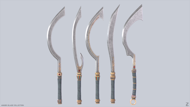 Anubis blade Model 3D .c4d .max .obj .3ds .fbx .stl .blend 