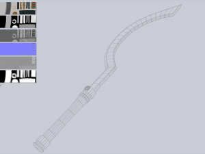 Anubis blade Model 3D