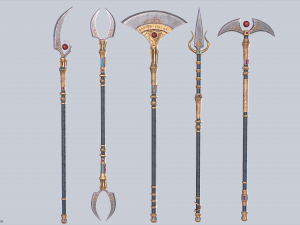 Anubis weapon collection 3D Model