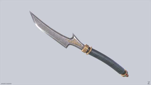 Anubis dagger Modelo 3D .c4d .max .obj .3ds .fbx .stl .blend 