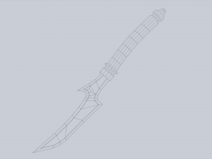 Anubis dagger Modelo 3D