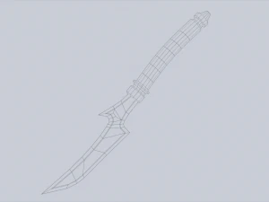 Adaga de An&uacute;bis Modelo 3D