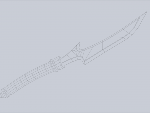 Anubis dagger Modelo 3D