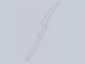 Anubis dagger Modelo 3D