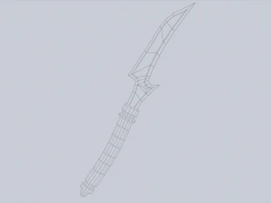 Adaga de An&uacute;bis Modelo 3D