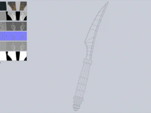 daga de anubis Modelo 3D