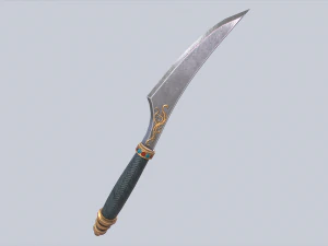 daga de anubis Modelo 3D