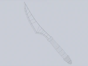 daga de anubis Modelo 3D