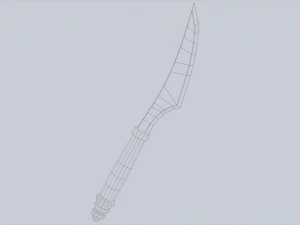 daga de anubis Modelo 3D