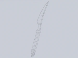 daga de anubis Modelo 3D