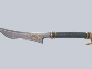 Anubis dagger Model 3D