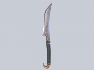 Anubis dagger Model 3D