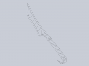 Anubis dagger Model 3D