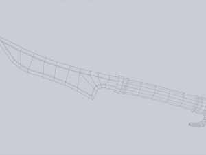 Anubis dagger Model 3D