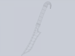 Anubis dagger Model 3D