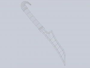 Anubis dagger Model 3D