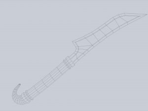 Anubis dagger Model 3D