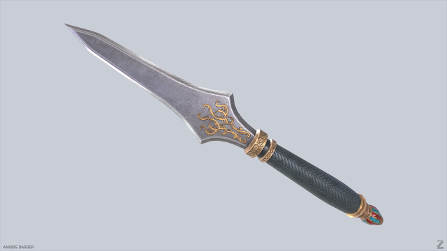 Anubis dagger Modelo 3D .c4d .max .obj .3ds .fbx .stl .blend 